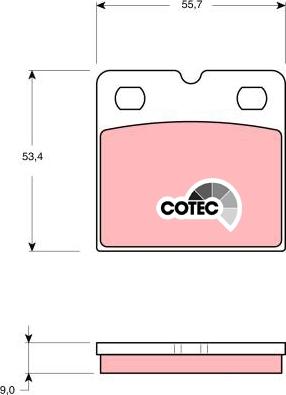 TRW GDB1641 - Brake Pad Set, disc parking brake www.parts5.com