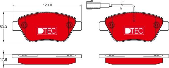 TRW GDB1654DTE - Brake Pad Set, disc brake www.parts5.com