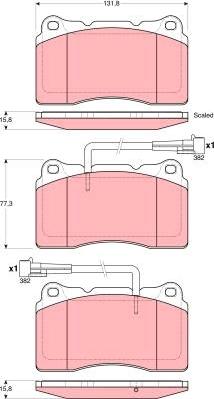 TRW GDB1603 - Set placute frana,frana disc www.parts5.com