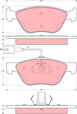 TRW GDB1602 - Set placute frana,frana disc www.parts5.com