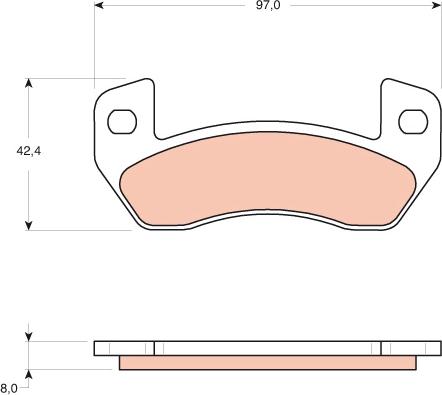 TRW GDB1680 - Brake Pad Set, disc brake www.parts5.com