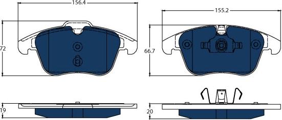 TRW GDB1683BTE - Komplet zavornih oblog, ploscne (kolutne) zavore www.parts5.com