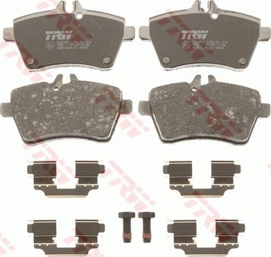 TRW GDB1629 - Brake Pad Set, disc brake parts5.com