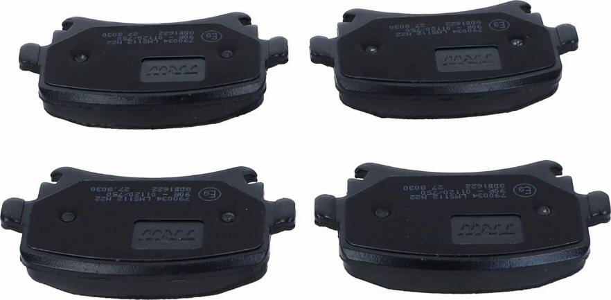 TRW GDB1622 - Brake Pad Set, disc brake parts5.com