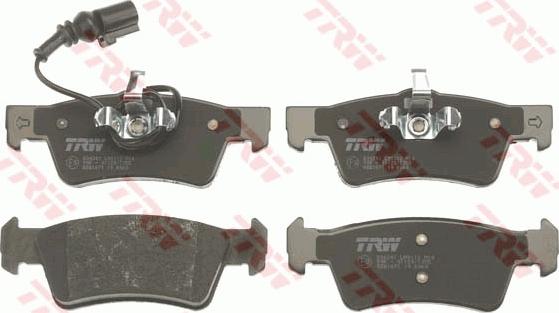 TRW GDB1671 - Brake Pad Set, disc brake www.parts5.com