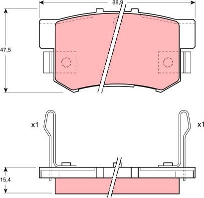 SAFETY TA310WK - Bremsbelagsatz, Scheibenbremse www.parts5.com