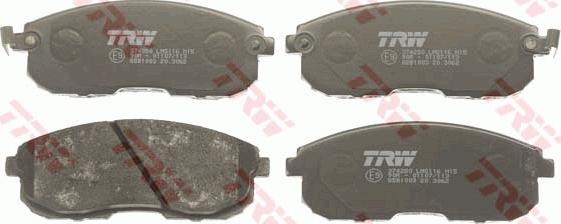 TRW GDB1003 - Brake Pad Set, disc brake parts5.com