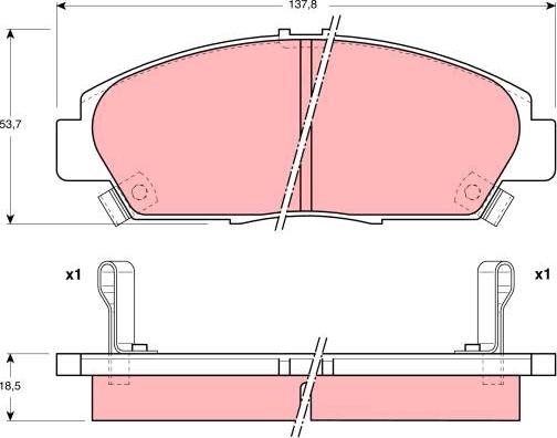 TRW GDB1180 - Jarrupala, levyjarru www.parts5.com