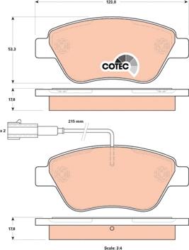 TRW GDB1842 - Тормозные колодки, дисковые, комплект www.parts5.com