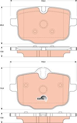 TRW GDB1869 - Set placute frana,frana disc www.parts5.com