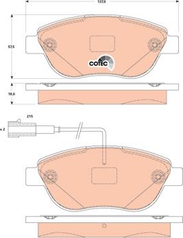 TRW GDB1829 - Brake Pad Set, disc brake parts5.com