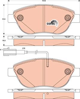 TRW GDB1878 - Brake Pad Set, disc brake www.parts5.com