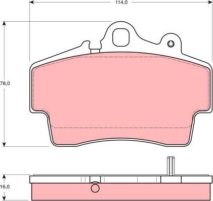 TRW GDB1394 - Set placute frana,frana disc www.parts5.com