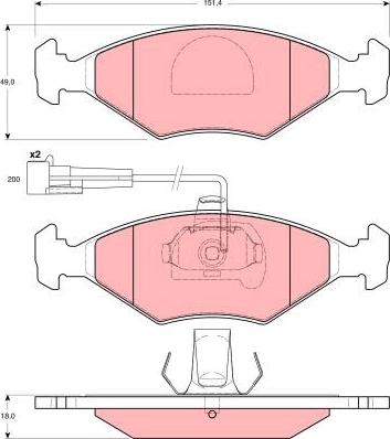 TRW GDB1393 - Set placute frana,frana disc www.parts5.com