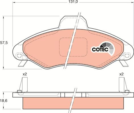 TRW GDB1349 - Set placute frana,frana disc www.parts5.com