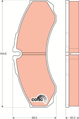 TRW GDB1345 - Тормозные колодки, дисковые, комплект www.parts5.com