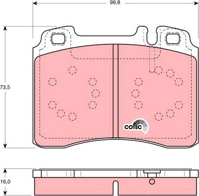 TRW GDB1318 - Jarrupala, levyjarru www.parts5.com