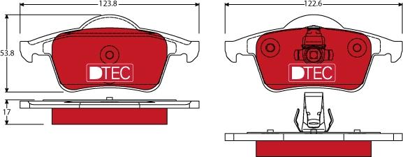 TRW GDB1389DTE - Komplet zavornih oblog, ploscne (kolutne) zavore www.parts5.com