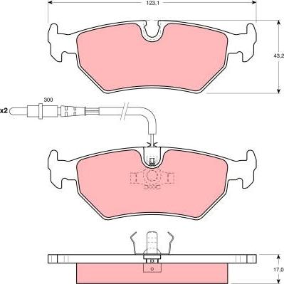 TRW GDB1258 - Σετ τακάκια, δισκόφρενα www.parts5.com