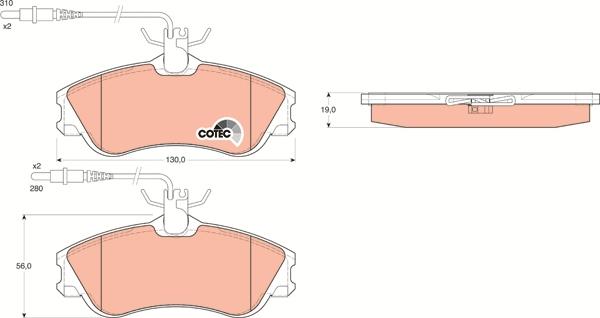 TRW GDB1260 - Jarrupala, levyjarru www.parts5.com