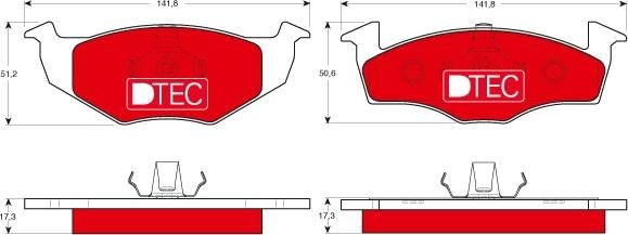 TRW GDB1274DTE - Set placute frana,frana disc www.parts5.com