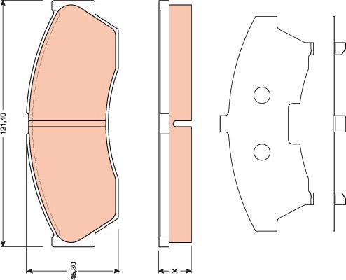 TRW GDB1796 - Brake Pad Set, disc brake www.parts5.com