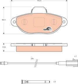 TRW GDB1745 - Set placute frana,frana disc www.parts5.com