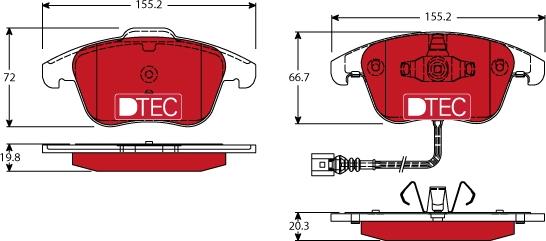 TRW GDB1762DTE - Set placute frana,frana disc www.parts5.com