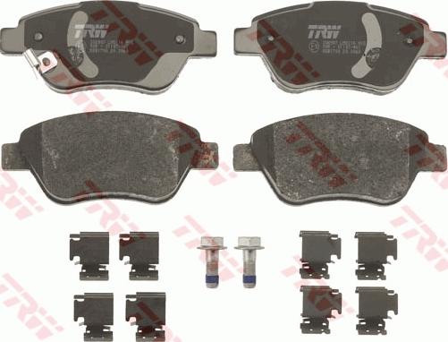 TRW GDB1700 - Brake Pad Set, disc brake www.parts5.com