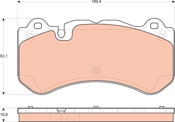 TRW GDB1710 - Set placute frana,frana disc www.parts5.com