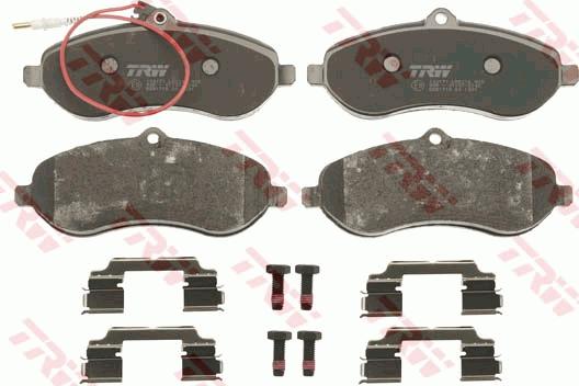 TRW GDB1718 - Brake Pad Set, disc brake www.parts5.com