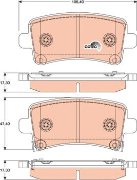 TRW GDB1784 - Set placute frana,frana disc www.parts5.com