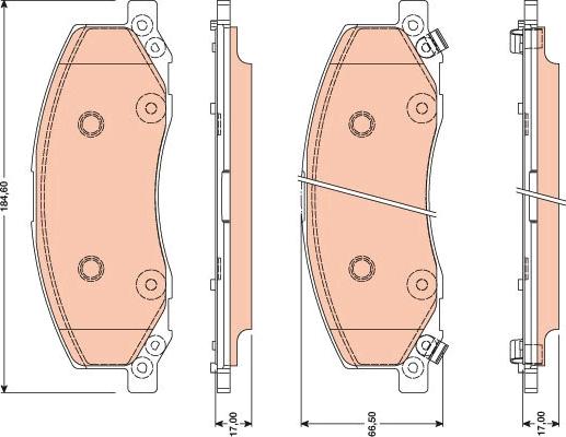 TRW GDB1781 - Set placute frana,frana disc www.parts5.com