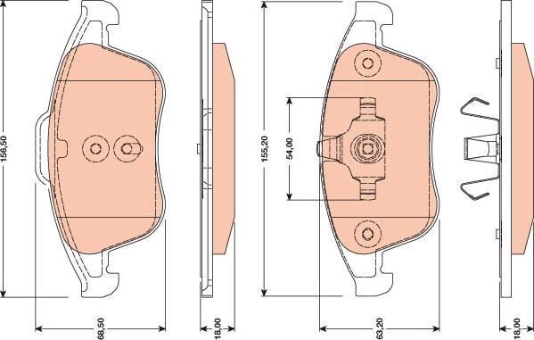 TRW GDB1788 - Komplet pločica, disk-kočnica www.parts5.com