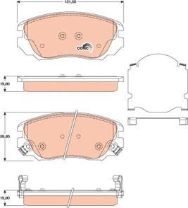 TRW GDB1782 - Brake Pad Set, disc brake www.parts5.com