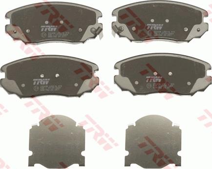 TRW GDB1782 - Brake Pad Set, disc brake www.parts5.com