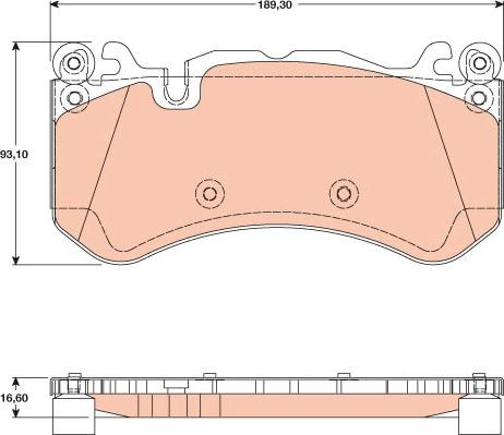 TRW GDB1734 - Set placute frana,frana disc www.parts5.com