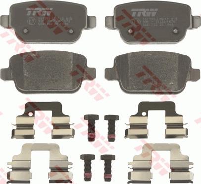 TRW GDB1732 - Bremsbelagsatz, Scheibenbremse www.parts5.com