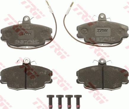 TRW GDB807 - Тормозные колодки, дисковые, комплект www.parts5.com