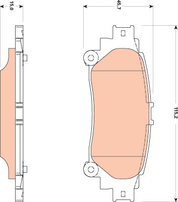 TRW GDB3497 - Set placute frana,frana disc www.parts5.com