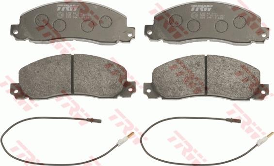 TRW GDB344 - Тормозные колодки, дисковые, комплект www.parts5.com