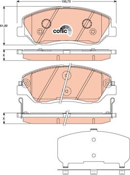 TRW GDB3418 - Set placute frana,frana disc www.parts5.com