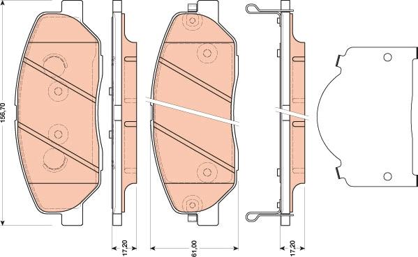 TRW GDB3483 - Set placute frana,frana disc www.parts5.com