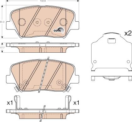 TRW GDB3549 - Sada brzdových platničiek kotúčovej brzdy www.parts5.com