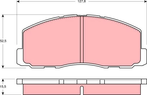 TRW GDB355 - Set placute frana,frana disc www.parts5.com