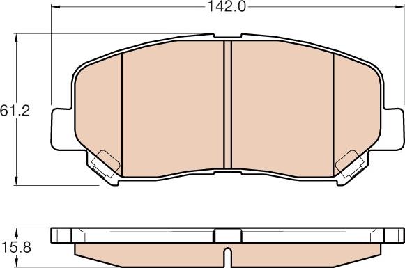 TRW GDB3562 - Тормозные колодки, дисковые, комплект www.parts5.com