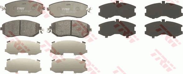 TRW GDB3519 - Brake Pad Set, disc brake www.parts5.com