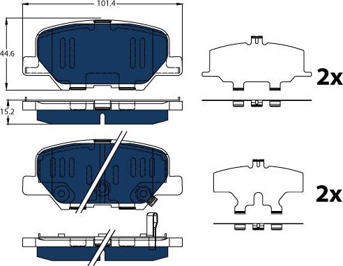 TRW GDB3583BTE - Set placute frana,frana disc www.parts5.com