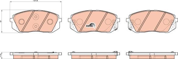 TRW GDB3530 - Sada brzdových platničiek kotúčovej brzdy www.parts5.com