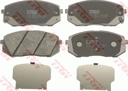 TRW GDB3530 - Brake Pad Set, disc brake www.parts5.com